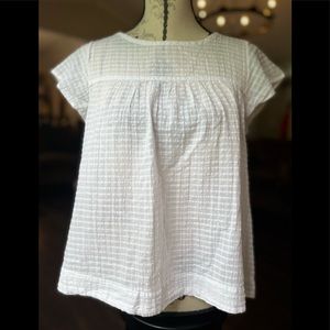 Universal thread white flowy blouse